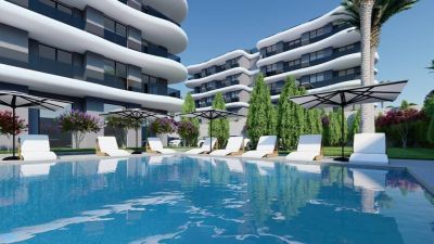 Prvotriedny luxusný rezidenčný komplex s výhľadom na more v Alanyi - Okurcalar APM - 13