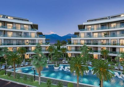 Nové moderné byty na predaj v Turecku , časť Oba Alanya  APM