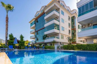 Zariadený byt s výhľadom na Dimçay Kestel Alanya APM - 1