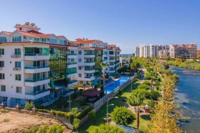 Zariadený byt s výhľadom na Dimçay Kestel Alanya APM - 15