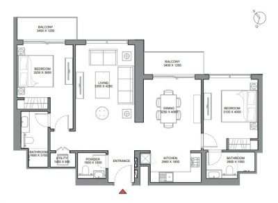 Apartmány Dubaj, 330 Riverside Crescent - Sobha Hartland II - 11