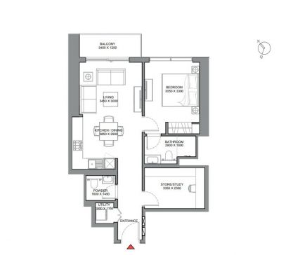 Apartmány Dubaj, 330 Riverside Crescent - Sobha Hartland II - 10