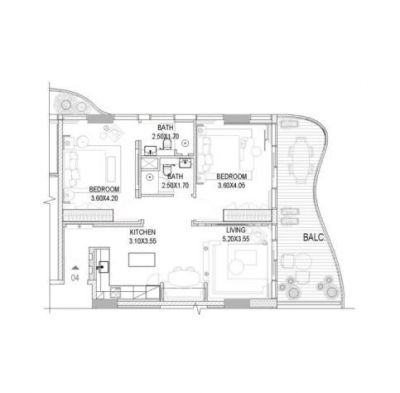 Prémiové apartmány The Pier Residence by LMD, Maritime City, Dubaj - 17