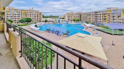 Apartmán 1+kk s terasou a bazénom Aheloy-Bulharsko - 8