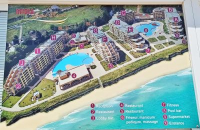 Apartmán 2+kk s balkónom a bazénom Midia Grand Resort-Aheloy, Bulharsko - 20