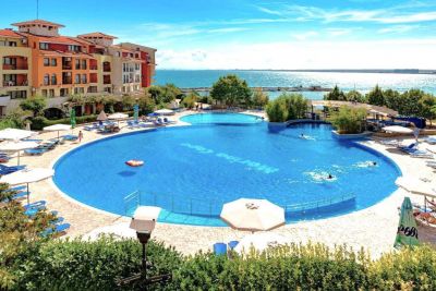 Apartmán 3+kk s balkónom a bazénom Marina Cape Aheloy, Bulharsko - 1