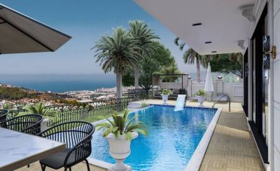Kúpa nového domu Alanya Turecko - moderná novostavba vily v Kargicaku APM
