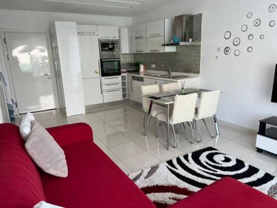 Zariadený apartmán s výhľadom na more Alanya - Kestel APM - 2