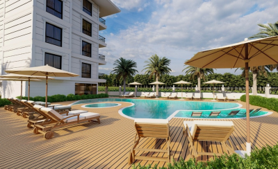 Nové byty vo výstavbe, tichá lokalita Alanya - Kestel APM
