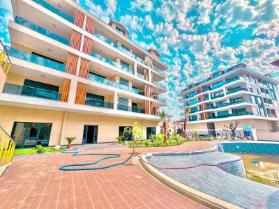 Nové apartmány s výhľadom na more vo výstavbe na predaj, Alanya - Hasbahçe APM