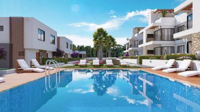 Nové priestranné apartmány typu mezonet Cyprus Turecko - pláž 700 m APM