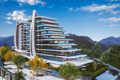 Nový luxusný rezidenčný komplex pri mori Alanya - Kargıcak Turecko APM - 16