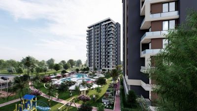 Nehnuteľnosti v komplexe s bazénom v blízkosti mora Mersin Erdemli Turecko APM - 8