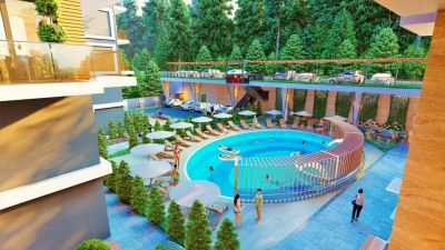 Priestranné nové byty na predaj v Turecku - Alanya centrum APM