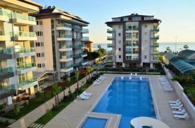 Zariadený apartmán s výhľadom na more Alanya - Kestel APM - 14