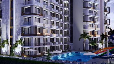 Jedinečná architektúra - luxusné štúdio apartmán Gaziveren Güzelyurt Severný Cyprus APM