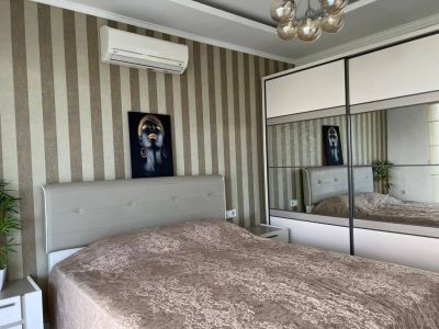 Zariadený apartmán s výhľadom na more Alanya - Kestel APM - 6