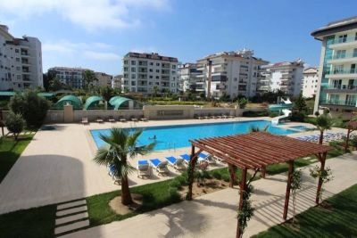 Zariadený apartmán s výhľadom na more Alanya - Kestel APM - 15