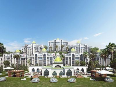 Luxusné dovolenkové byty na predaj v Turecku - aktivity v komplexe a SPA  APM