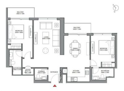 Apartmány Dubaj, 330 Riverside Crescent - Sobha Hartland II - 12