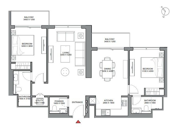 Apartmány Dubaj, 330 Riverside Crescent - Sobha Hartland II - 11