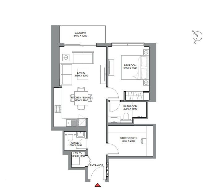 Apartmány Dubaj, 330 Riverside Crescent - Sobha Hartland II - 10