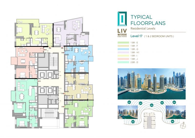 LIV WATERSIDE DUBAI MARINA Rezort, Dubaj - 25