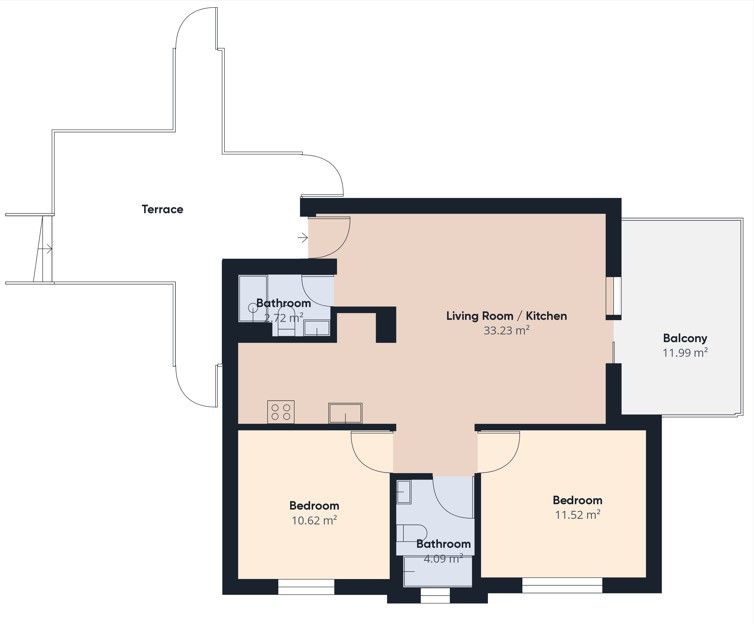 3 izbový apartmán MELIÃ Tortuga Beach Resort, Kapverdy - 2