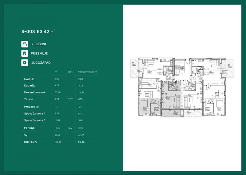 ZADAR - PRIVLAKA, apartmán so záhradou vo výbornej lokalite hneď pri mori - 16