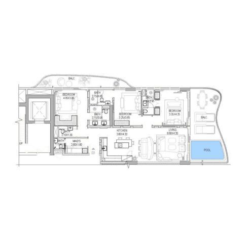 Prémiové apartmány The Pier Residence by LMD, Maritime City, Dubaj - 18