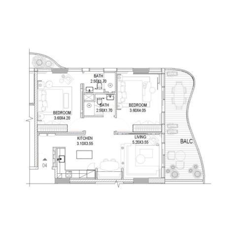 Prémiové apartmány The Pier Residence by LMD, Maritime City, Dubaj - 17