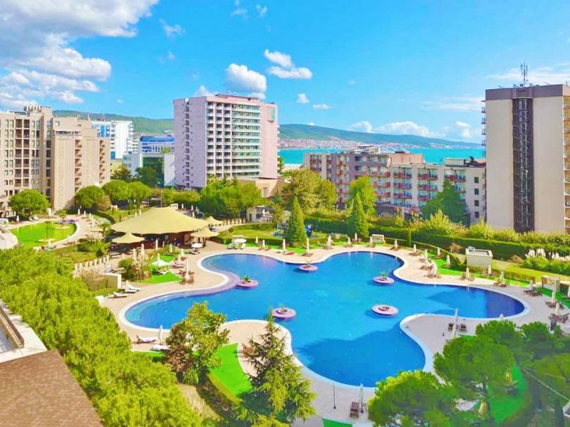 Apartmán 2+kk s balkónom a bazénom Slnečné Pobrežie, Bulharsko - 1