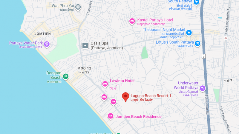 Thajsko-Pattaya-Jomtien-2 izbový apartmán s balkónom - 11