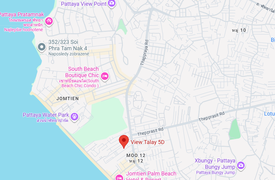 Thajsko-Pattaya-Jomtien-1 izbový apartmán-štúdio-View Talay - 11