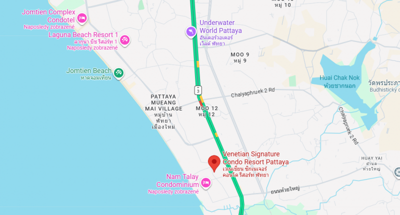 Thajsko-Pattaya-1izbový apartmán-štúdio-Venetian Signature - 20