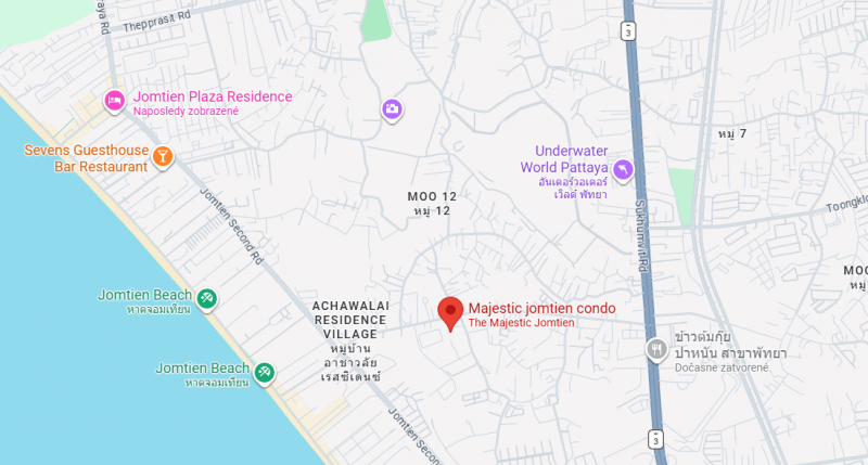 Thajsko-Pattaya-Jomtien-1 izbový byt-Majestic Condo - 20