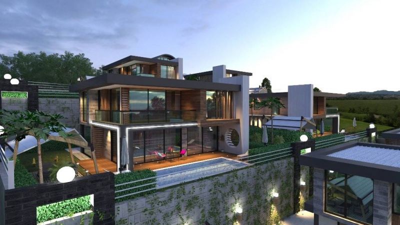 Vila pri Stredozemnom mori Alanya Kargicak - vlastná sauna a bazén APM - 2