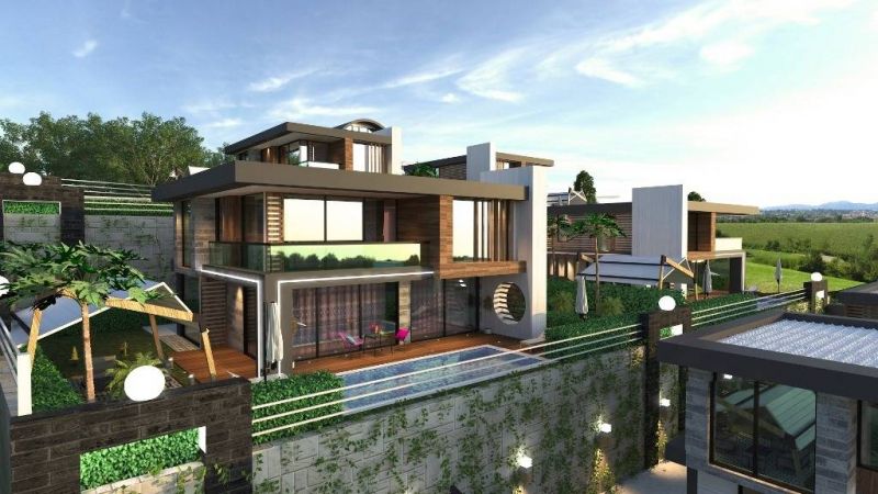 Vila pri Stredozemnom mori Alanya Kargicak - vlastná sauna a bazén APM - 1