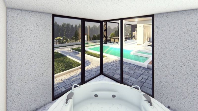 Moderná luxusná vila na predaj v Alanya Bektaş Turecko - výhľad na more APM - 19