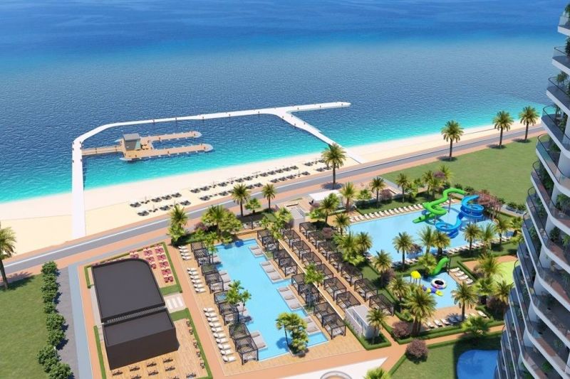 Novopostavené apartmány na pláži v Güzelyurt-Gaziveren Cyprus APM - 24