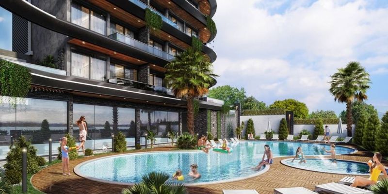 Nové moderné byty len 200 m od pláže Alanya - Kestel APM - 28