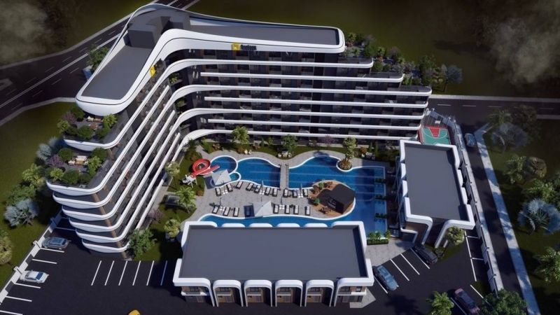 Nový obytný komplex s nákupným centrom časť Altıntaş neďaleko letiska Antalya APM - 16