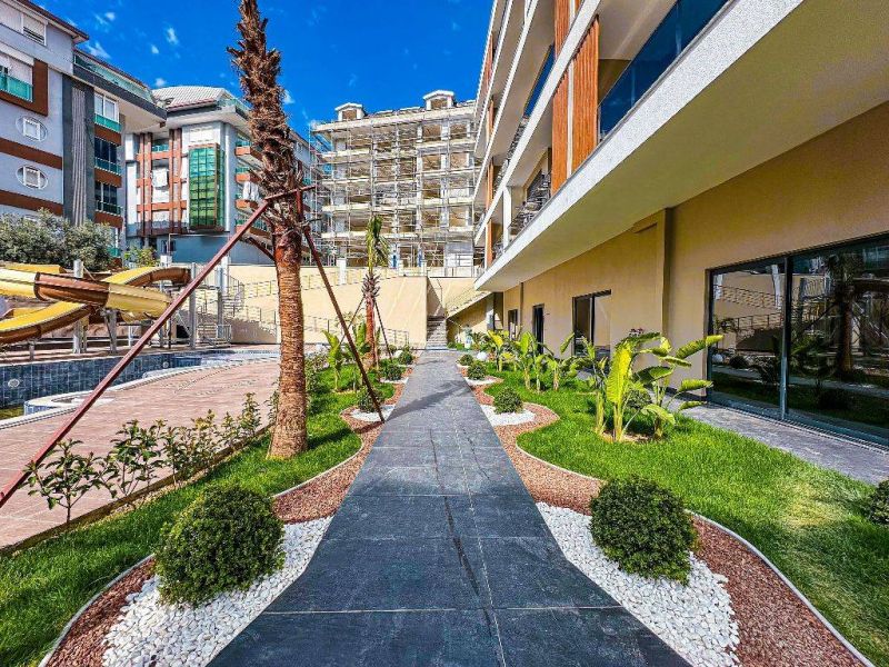 Nové apartmány s výhľadom na more vo výstavbe na predaj, Alanya - Hasbahçe APM - 9