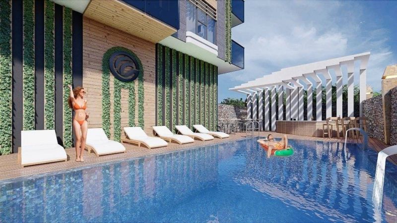 Byt vo výstavbe len 400 m od pláže Kleopatra, Alanya - centrum APM - 14