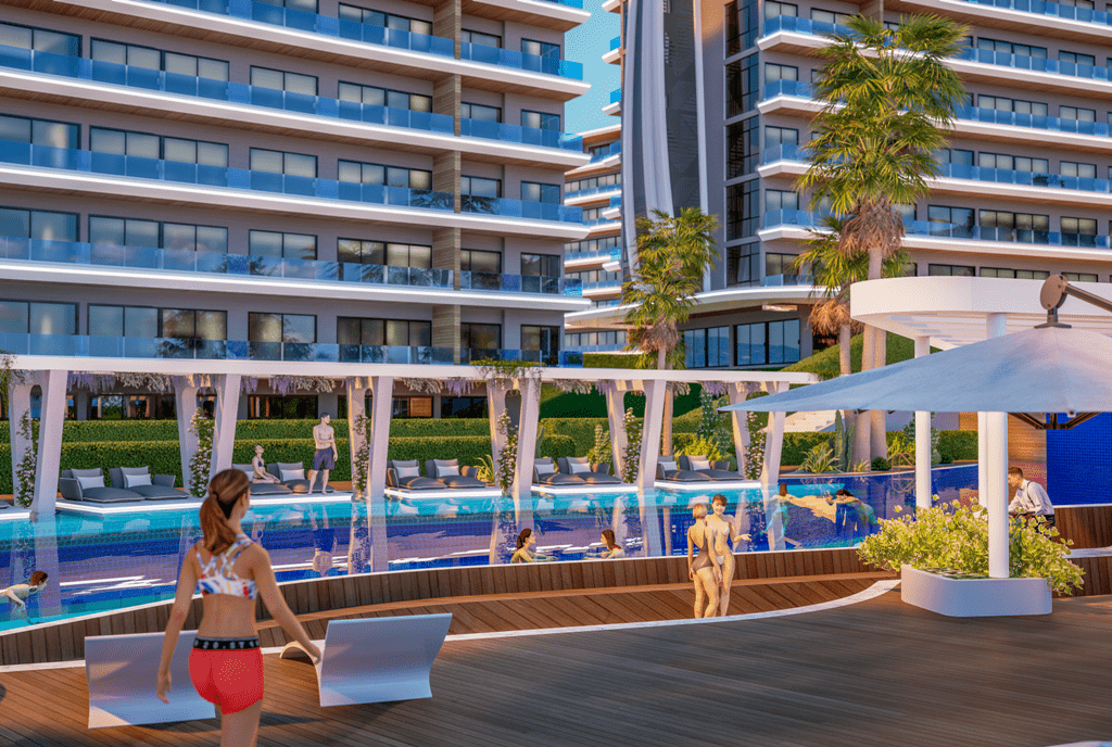 Ponúkame na predaj byty v luxusnom komplexe Turecko Alanya Kargıcak APM - 32