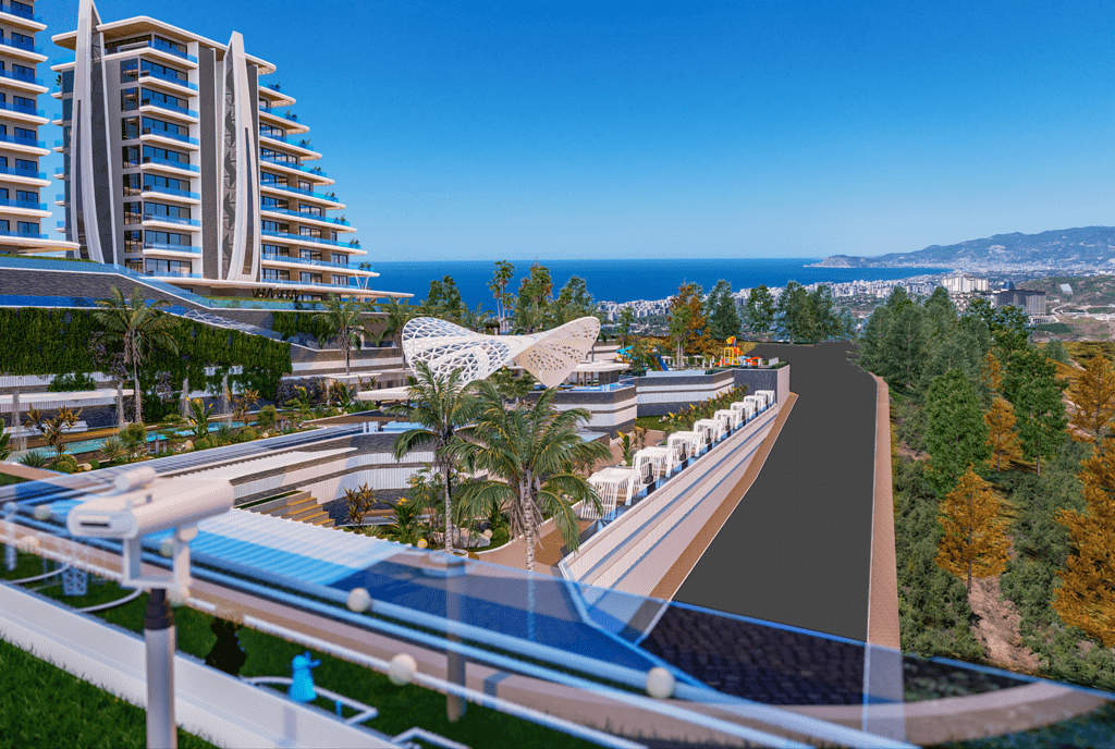 Ponúkame na predaj byty v luxusnom komplexe Turecko Alanya Kargıcak APM - 40