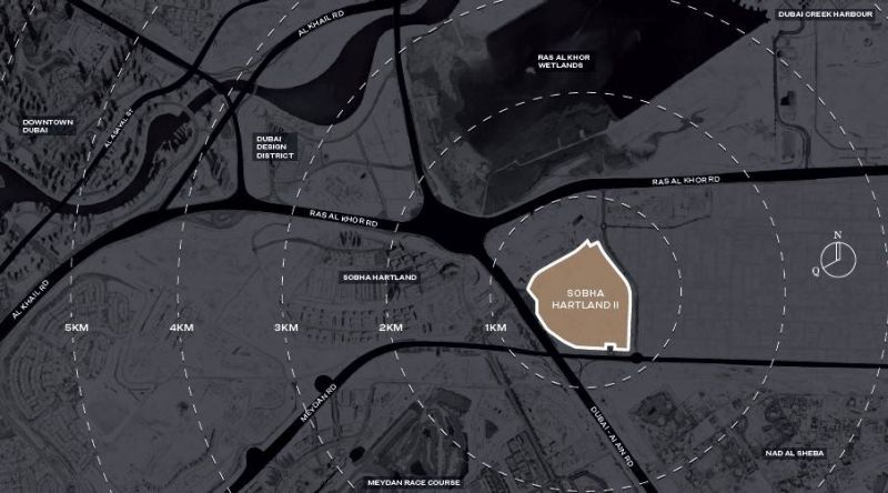 Apartmány Dubaj, 330 Riverside Crescent - Sobha Hartland II - 7