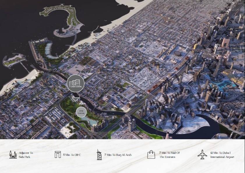 Luxusné apartmány Casa Canal Al Safa, Dubaj - 11