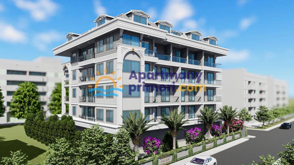 Novopostavené apartmány pri pláži Kleopatra, len 400 metrov od centra Alanye APM
