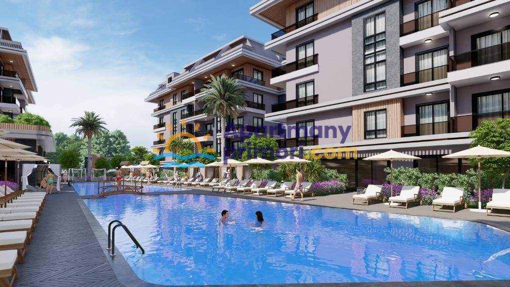 Turecko - nové byty vo výstavbe Alanya - Oba APM